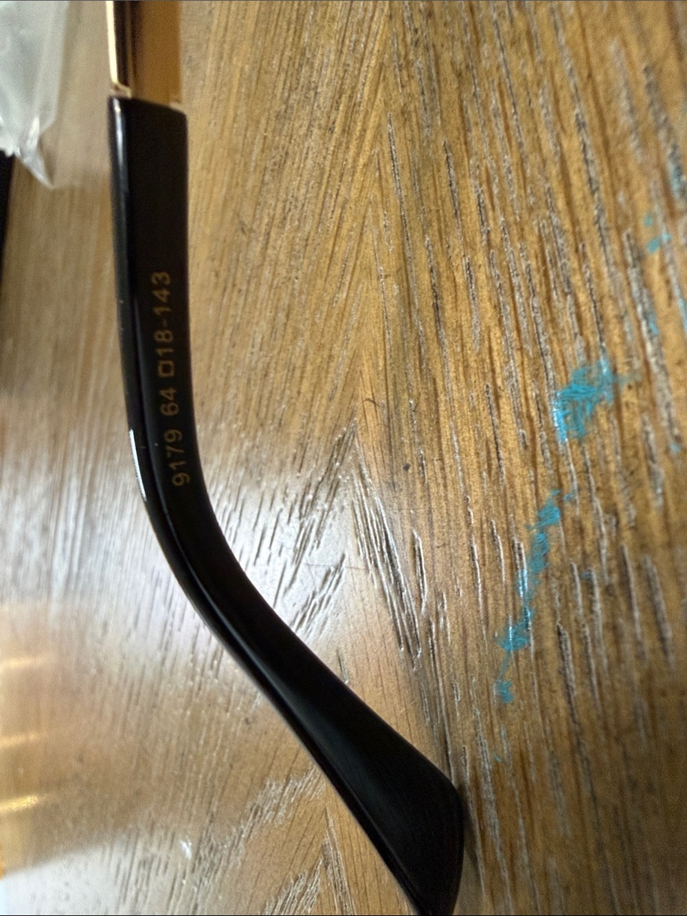 CHANEL Black Rimless Square Sunglasses with Gold Accents - Picture 9 of 9